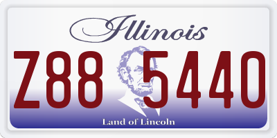IL license plate Z885440