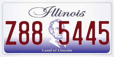 IL license plate Z885445