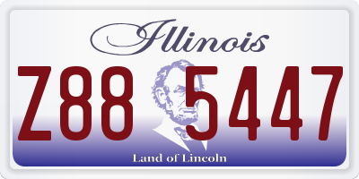 IL license plate Z885447