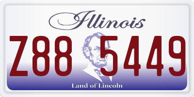IL license plate Z885449