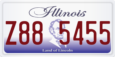IL license plate Z885455