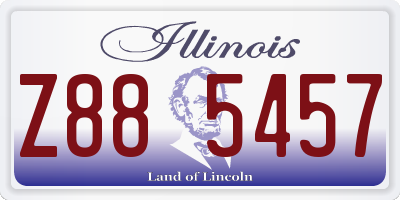 IL license plate Z885457