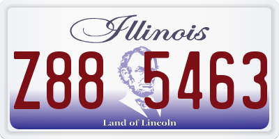IL license plate Z885463