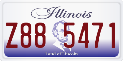 IL license plate Z885471