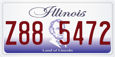 IL license plate Z885472