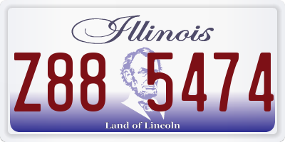 IL license plate Z885474
