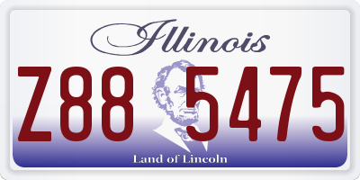 IL license plate Z885475