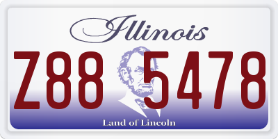 IL license plate Z885478