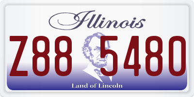 IL license plate Z885480