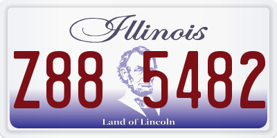 IL license plate Z885482
