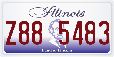 IL license plate Z885483