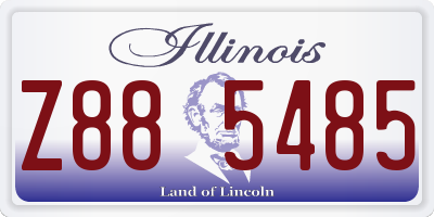 IL license plate Z885485