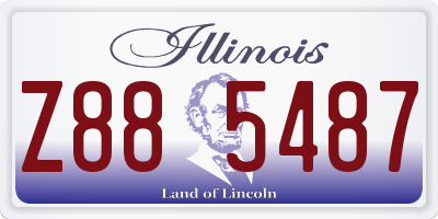 IL license plate Z885487