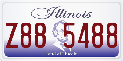IL license plate Z885488