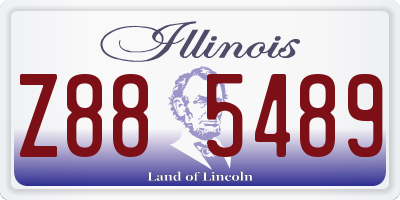 IL license plate Z885489