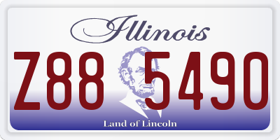 IL license plate Z885490