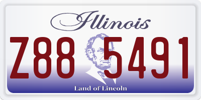 IL license plate Z885491
