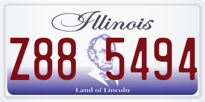 IL license plate Z885494