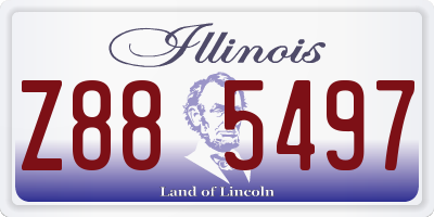 IL license plate Z885497