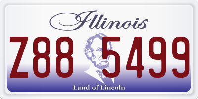 IL license plate Z885499