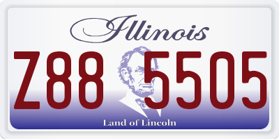 IL license plate Z885505