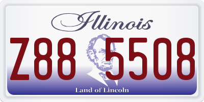 IL license plate Z885508