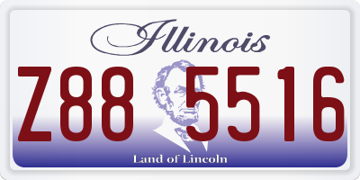 IL license plate Z885516