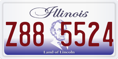 IL license plate Z885524