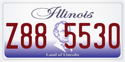 IL license plate Z885530