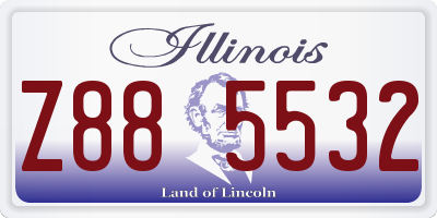 IL license plate Z885532
