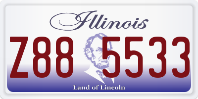 IL license plate Z885533