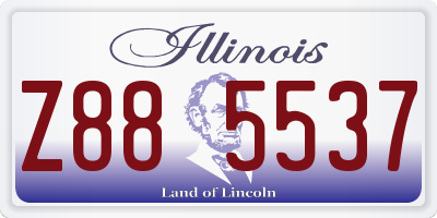 IL license plate Z885537
