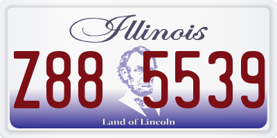 IL license plate Z885539