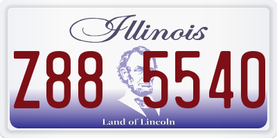 IL license plate Z885540