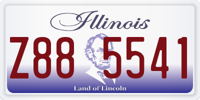 IL license plate Z885541