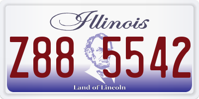 IL license plate Z885542
