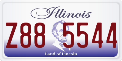 IL license plate Z885544