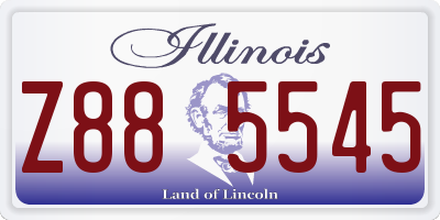 IL license plate Z885545