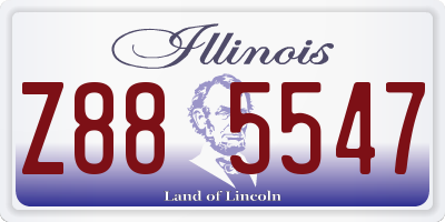 IL license plate Z885547