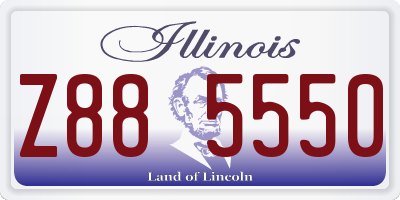 IL license plate Z885550
