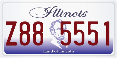 IL license plate Z885551