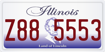 IL license plate Z885553