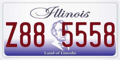 IL license plate Z885558