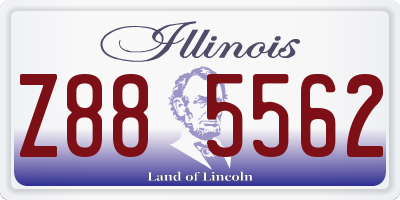 IL license plate Z885562