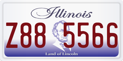 IL license plate Z885566