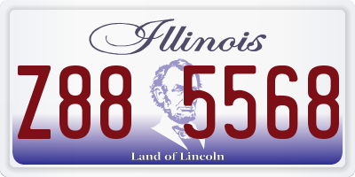 IL license plate Z885568