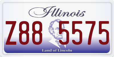 IL license plate Z885575