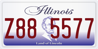 IL license plate Z885577