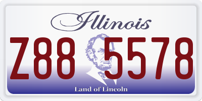 IL license plate Z885578