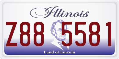 IL license plate Z885581